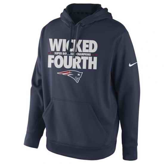 NFL New England Patriots Nike Super Bowl XLIX Champions Celebration Multi Champs Slogan Pullover Hoodie